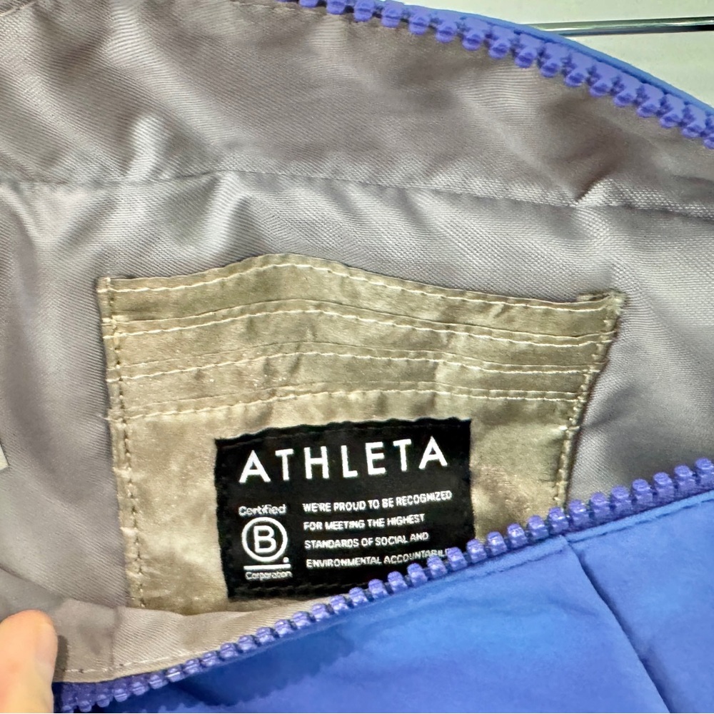 Athleta Everywhere Belt Bag Blue Crossbody Fanny Pack Adjustable Nylon - Picture 8 of 11